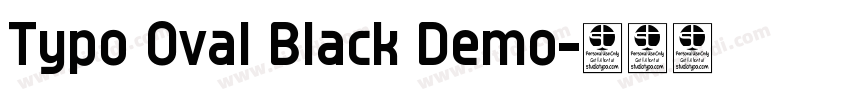 Typo Oval Black Demo字体转换